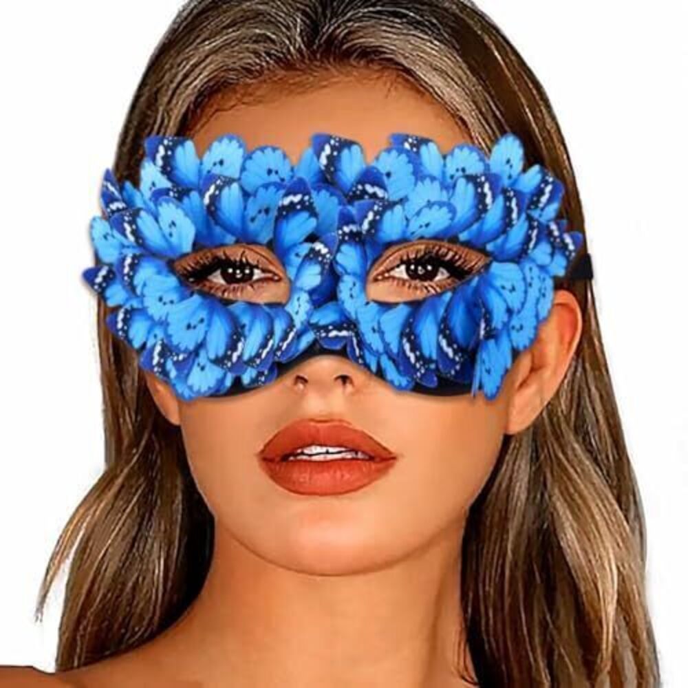5280 Butterfly Masquerade Mask Black Lace Masks Costume Party Half Face